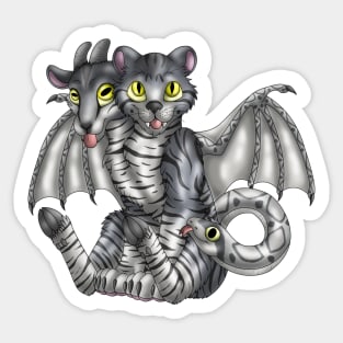 Chimera Cubs: Grey Tabby Sticker